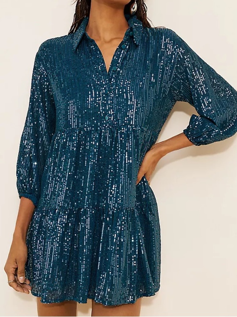 Anthropologie Maeve “Bettina” 3x sequin mini dress BNWOT